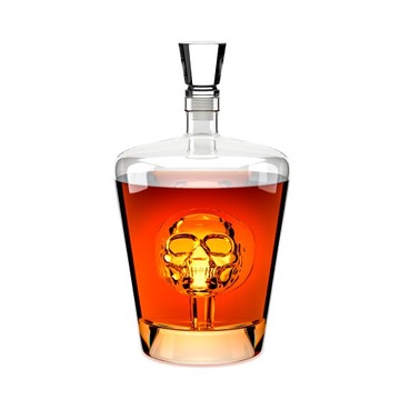 KARAFKA DO WHISKY CZASZKA KRYSZTAŁOWA KARAFKA DO WÓDKI ALKOHOLU PREZENT