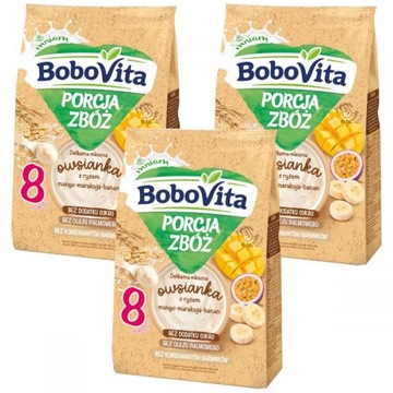Bobovita Mleczna owsianka ryż mango 3x210g