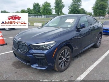 BMW X6 G06 2022 BMW X6 2022r, M50I, 4.4L, XDrive 4.4 Benzyna 523KM