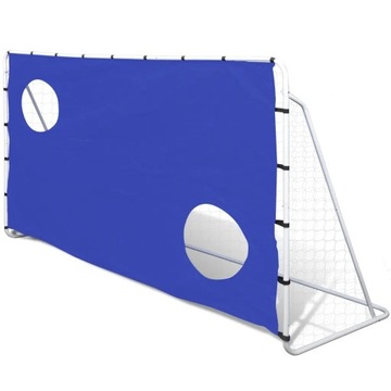 Stalowa bramka do piłki nożej z panelem do celowania 240 x 92 x 150 cm