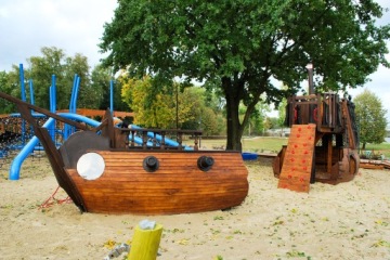 WRECK деревянный пиратский корабль ДЕТСКАЯ ПЛОЩАДКА PZ23