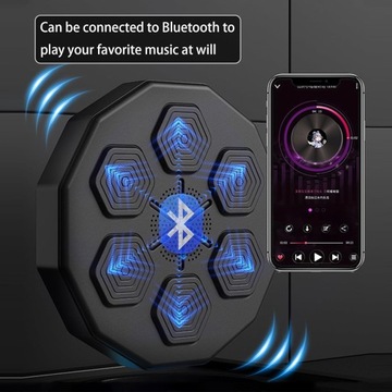 МУЗЫКАЛЬНЫЙ БОКСЕРСКИЙ МАШИНА BLUETOOTH В ТРЕНИРОВОЧНОЙ БОКСЕРСКОЙ СТЕНЕ + 2 ПЕРЧАТКИ