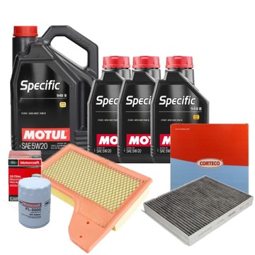 OLEJ MOTUL 5W20 FORD MUSTANG VI GEN 5.0 V8 FILTRY