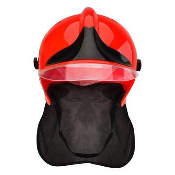 Kask strażacki Zabawny kapelusz strażacki dla chłopców dziewcząt dzieci Czerwony