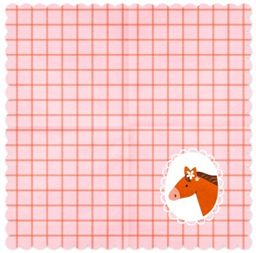 Набор тарелок Kubeks останавливает бумажные лошади Koniki-3153