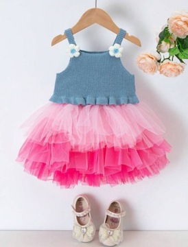 PK41 Dzianinowy Top dla dziewczynki 9-12 m SHEIN