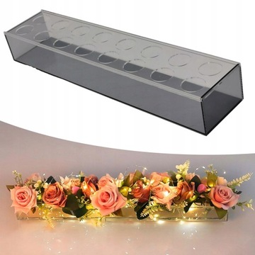 Акриловая Ваза Прямоугольник Прозрачный акрил