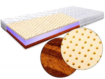 ELASTYCZNY MATERAC 80X190 LATEKS KOKOS PREMIUM PL