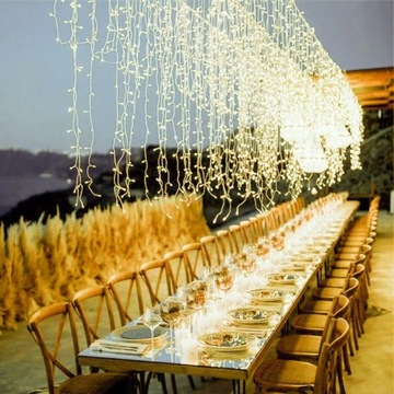 СВЕТОДИОДНЫЕ СВЕТОВЫЕ ЗАНАВЕСЫ, РОЖДЕСТВЕНСКИЕ ОГНИ ДЛЯ ОКОН, ВНУТРЕННИЕ И НАРУЖНЫЕ 3X3