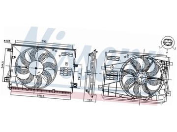 VENTILÁTOR CHLADIČŮ CITROEN SPACE TOURER 1.5-2.0 JUMPY III