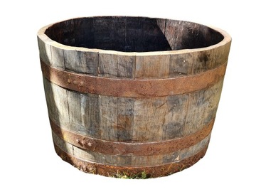 Donica z dębowej beczki po whisky