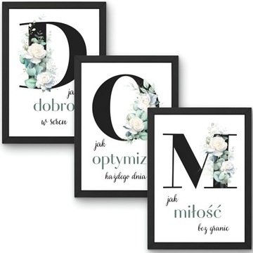 OBRAZY PLAKATY KWIATY BIAŁE RÓŻE DO SALONU KUCHNI