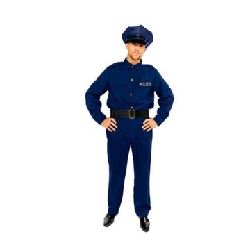 Strój, Kostium przebranie Policjant, rozmiar S-M