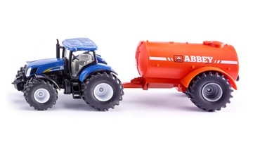 SIKU 1:50 TRAKTOR NEW HOLLAND Z BECZKOWOZEM 1945