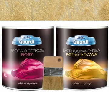 Farba o efekcie rosy 1L farby+1L podkład KPL.