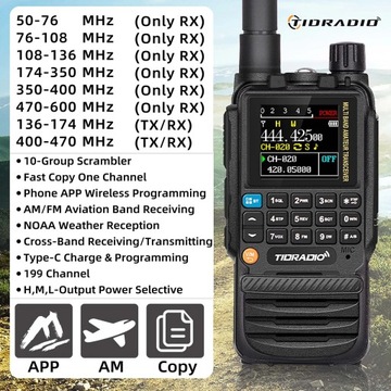 Приложение TIDRADIO H3 Walkie Talkie большого радиуса действия для вашего телефона