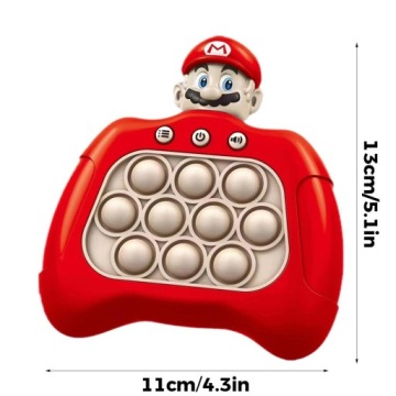 POP IT SUPER MARIO LUIGI КОНСОЛЬНАЯ АНТИСТРЕССОВАЯ ЭЛЕКТРОННАЯ ИГРА 30 УРОВНЕЙ