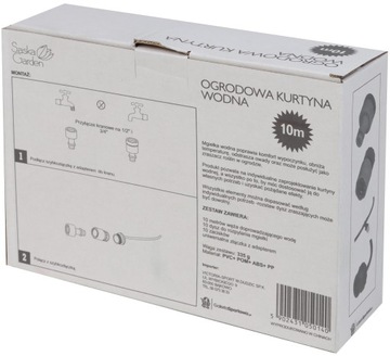 Водяная завеса, спринклерная система кондиционирования воздуха в саду для участка площадью 10 м