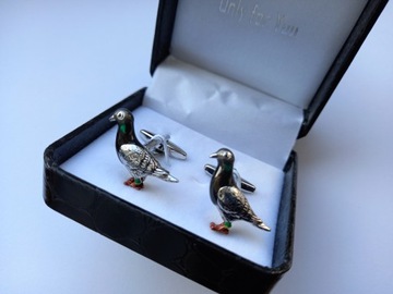 Захватывающие запонки в виде голубя