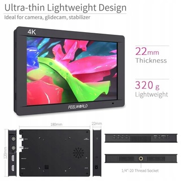 Feelworld FW703 7-дюймовый монитор 3G-SDI View