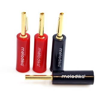 Wtyki bananowe Melodika MDBAN4 komplet 4szt