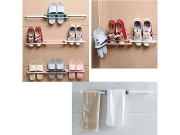 ДЕРЖАТЕЛЬ ДЛЯ ТАПОЧЕК ПОЛКА ДЛЯ ОБУВИ ВЕШКА НА НАСТЕНУ
