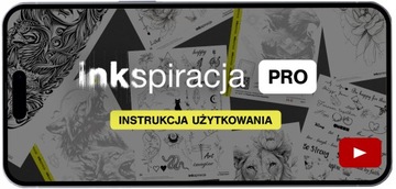 INKspiracja PRO| Tatuaz Tymczasowy Zmywalny Półtrwały Kwiaty Napisy Strzały