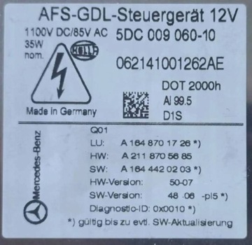 MERCEDES ML W164 MĚNIČ MODUL LED