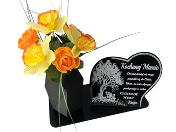 XXL подсвечник + надгробная ваза, надгробная статуэтка ДЕНЬ МАТЕРИ