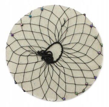 ЧЕРНАЯ СЕТКА ДЛЯ МОРЩИН С ЧЕРНЫМИ ОПАЛОВЫМИ БУСИНАМИ