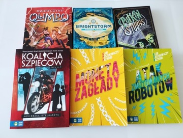 Pakiet 6 książek dla dzieci 9+ Brightstorm Moneta zagłady Atak Robotów Sowa