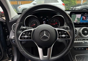 Mercedes Klasa C W205 Kombi Facelifting 2.0 220d 194KM 2018 Mercedes-Benz Klasa C 220d KAMERA 9G-TRONIC bezwypadkowy SKORA automat, zdjęcie 14