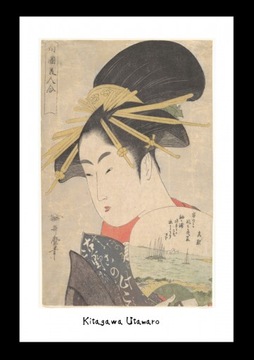 Kopia drzeworytu Kitagawa Utamaro A4