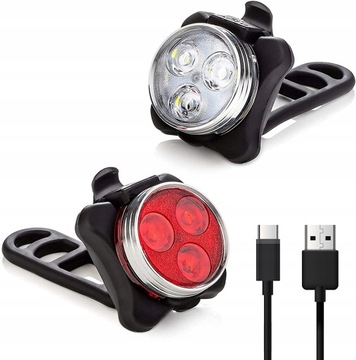 LED HEAD PRZEDNI REFLEKTOR ROWEROWY DO ROWERU USB