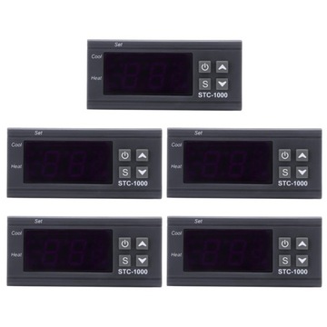5X 220V Digital STC-1000 Temperature Controller Thermostat Regulator+Sensor