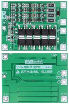 Модуль BMS 4s 40A Li-ion 18650 16,8 В Зарядное устройство