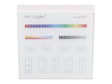 Dotykowy sterownik LED MiLight panel 4-strefy RGB+CCT na baterie