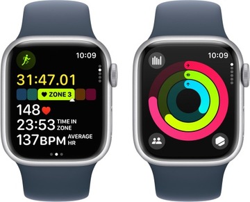 Умные часы Apple Watch Series 9 GPS 41 мм серебристый M/L