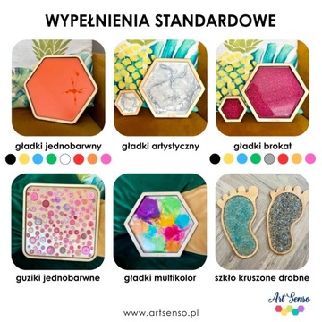 Ścieżka sensoryczna duża naturalna Montessori kwadrat integracja terapia