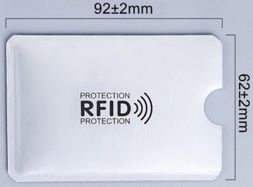 5 противоугонных чехлов RFID для токен-карт