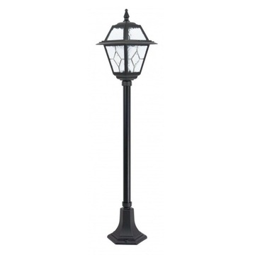 Lampa stojąca ogrodowa czarna WITRAŻ 110 cm
