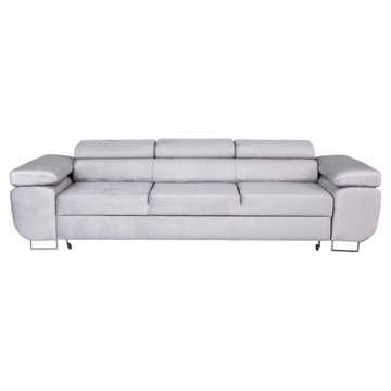 Kanapa Sofa z funkcja spania regulowane zagłówki