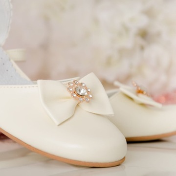 Торжественные туфли для девочек KBD-674 ecru - 39