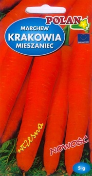 Marchew KRAKOWIA F1 5g nasiona warzyw polan