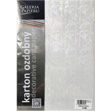 PAPIER WIZYTÓWKOWY PAPIRUS BIAŁY GALERIA PAPIERU A4 220G 20 ARKUSZY