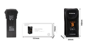 Крышка корпуса корпуса для корпуса для 1x батареи для DJI Mavic 3 / Fireproof