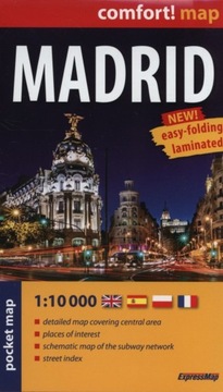 Madrid plan laminowany kieszonkowy ExpressMap