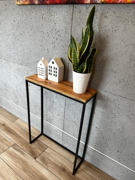 Консоль туалетного столика INDUSTRIAL LOFT 60x20x82 CRAFT ДУБ ЗОЛОТОЙ