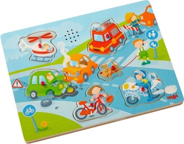 Puzzle dźwiękowe W mieście HABA WYSOKA JAKOŚĆ 24h