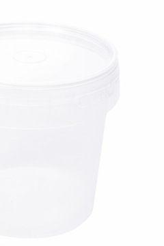 Пластиковое ведро с крышкой 1 литр ДЛЯ ЕДЫ!